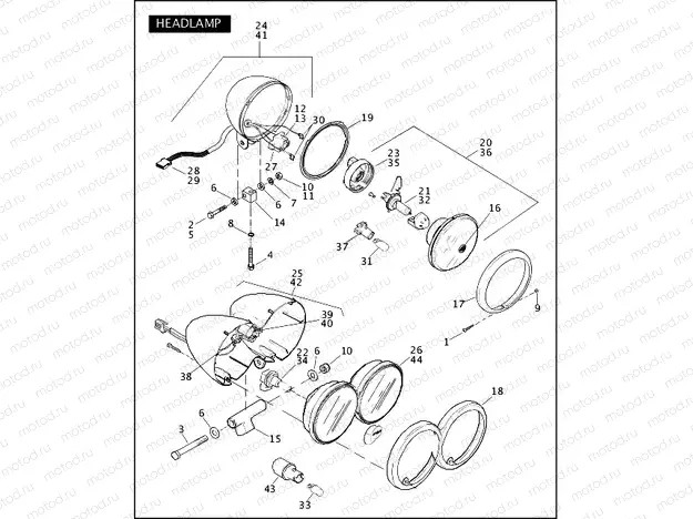 HEADLAMP (CONTINUED)