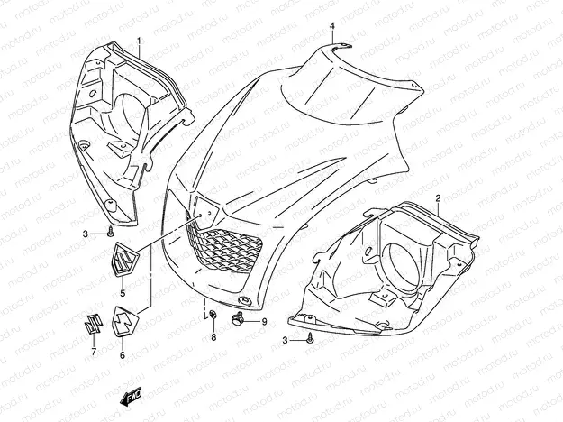 HEADLAMP HOUSING