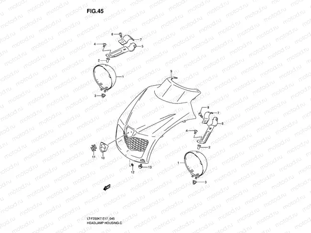HEADLAMP HOUSING (E4)