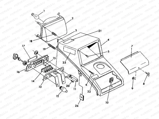 HEADLIGHT ASM. 350 4X4 (4919831983008A) | HEADLIGHT ASM. 350 4X4 (4919831983008A)