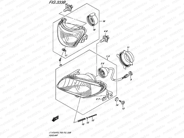 HEADLIGHT (LT-A750XPL5 P33)