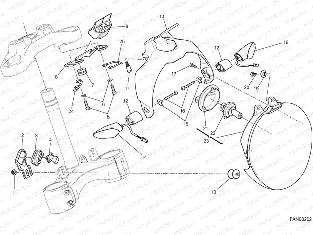 HEADLIGHT [MOD:M 1200S;XST:AUS,BRA,CHN,EUR,FRA,JAP,TWN]