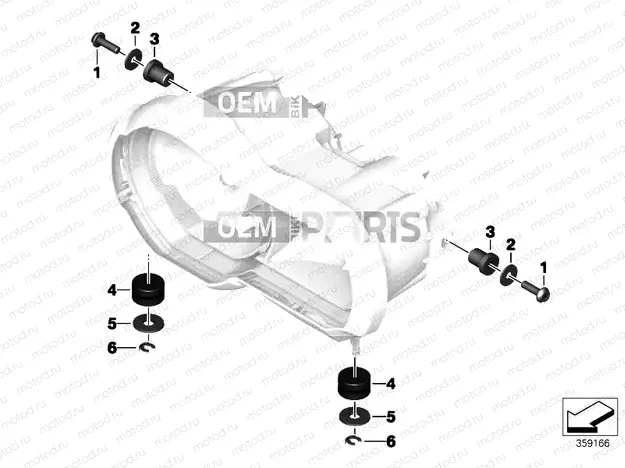HEADLIGHT MOUNTING HARDWARE