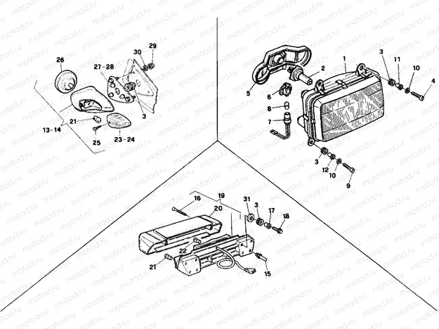 HEADLIGHT MY92 » LIGHTING SYSTEM