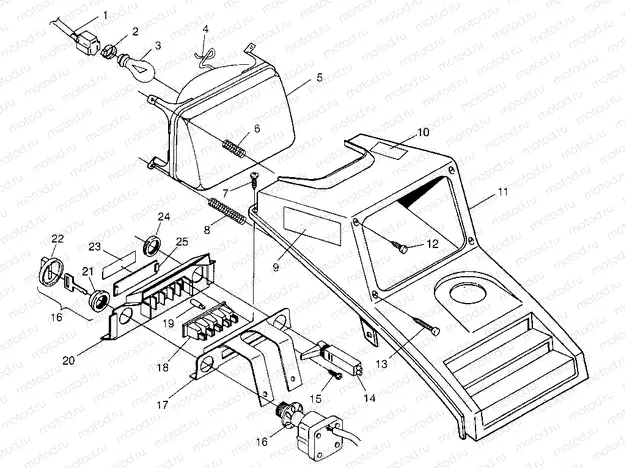 HEADLIGHT Trail Boss W968527 (4935883588A013) | HEADLIGHT Trail Boss W968527 (4935883588A013)