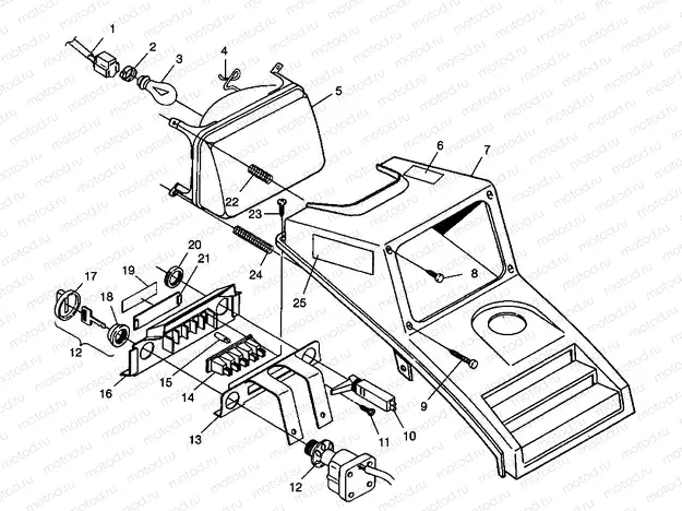HEADLIGHT Trail Boss W98AA25C (4945314531A013) | HEADLIGHT Trail Boss W98AA25C (4945314531A013)