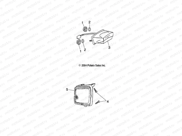 HEADLIGHT/BRAKELIGHT - A04FA09CA/CB (4970887088C01) | HEADLIGHT/BRAKELIGHT - A04FA09CA/CB (4970887088C01)