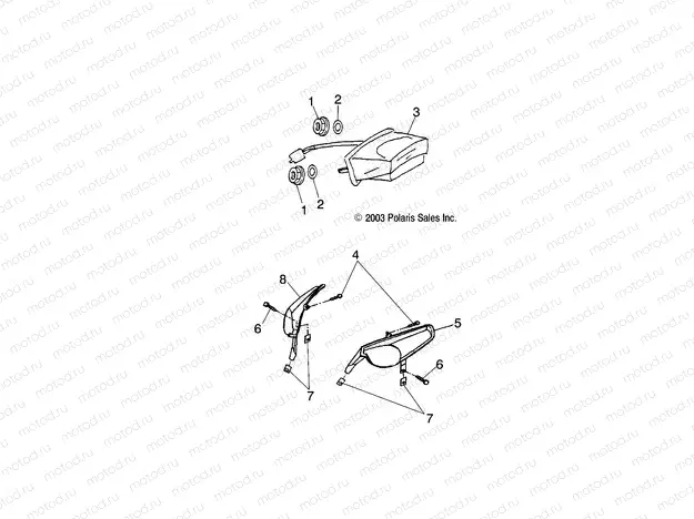 HEADLIGHT/BRAKELIGHT - A04KA09CA/CB (4991329132C01) | HEADLIGHT/BRAKELIGHT - A04KA09CA/CB (4991329132C01)