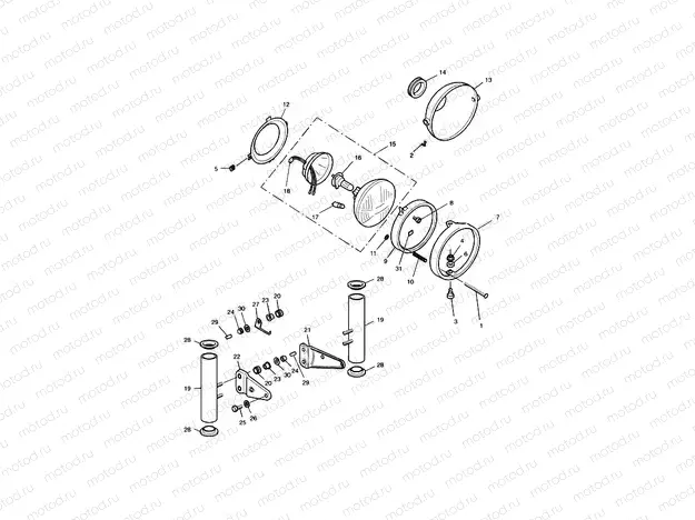 Headlight/Mountings