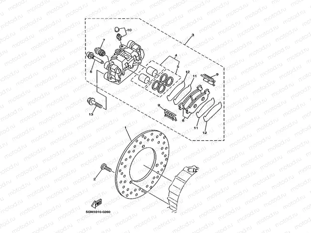 HINTERRAD BREMSSATTEL