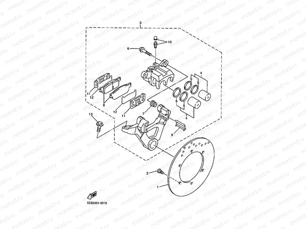 HINTERRAD BREMSSATTEL