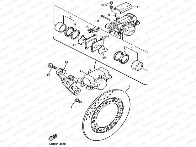 HINTERRAD BREMSSATTEL