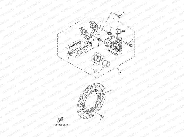 HINTERRAD BREMSSATTEL