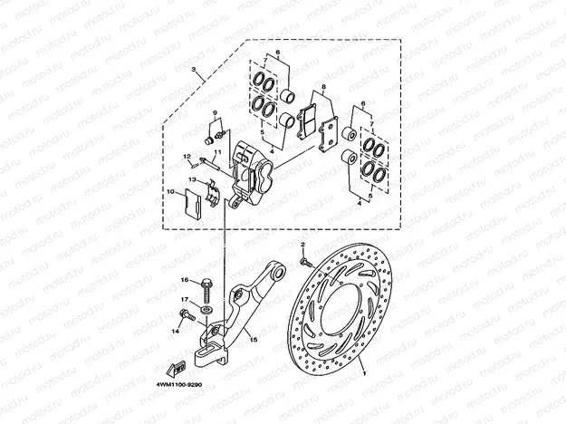 HINTERRAD BREMSSATTEL