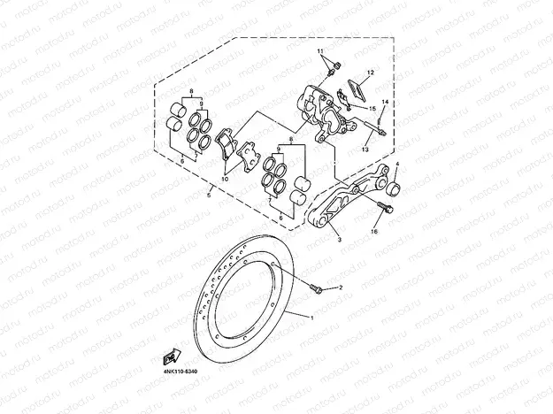 HINTERRAD BREMSSATTEL