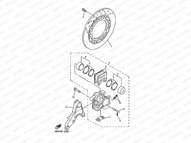 HINTERRAD BREMSSATTEL