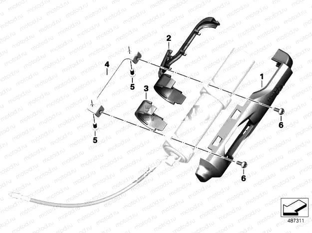 Holder for engine spring strut