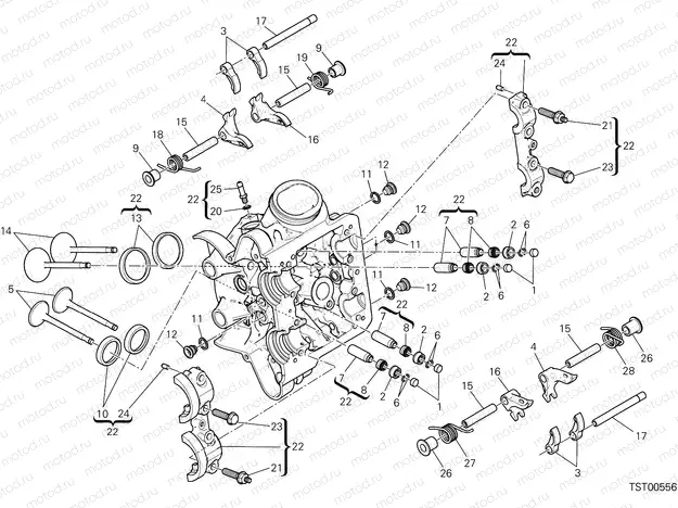 HORIZONTAL CYLINDER HEAD [MOD:MS1200EP]