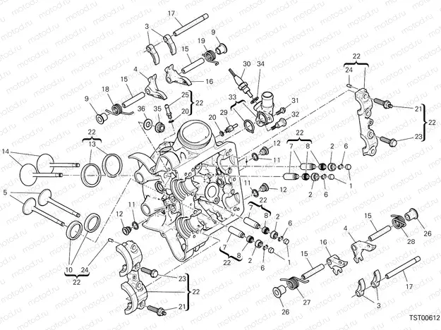HORIZONTAL CYLINDER HEAD [MOD:MS1260SA]
