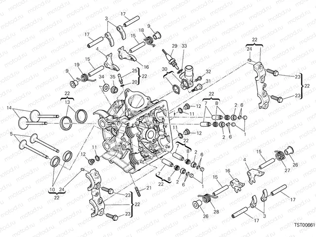 HORIZONTAL CYLINDER HEAD [MOD:MS950S]