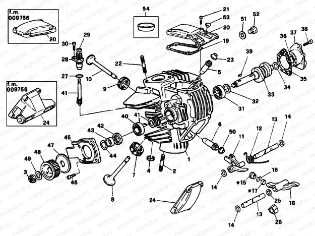 HORIZONTAL CYLINDER HEAD » VALVE DRIVE