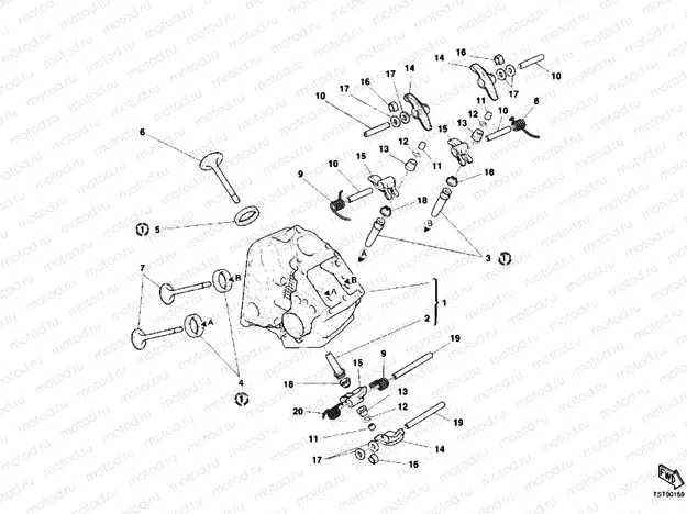 HORIZONTAL CYLINDER HEAD » VALVE DRIVE