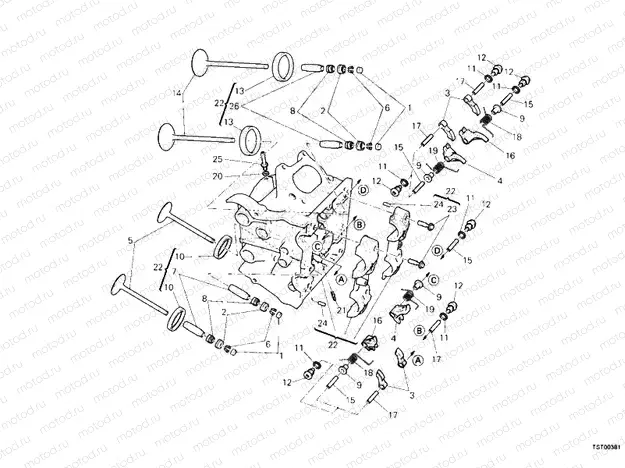HORIZONTAL CYLINDER HEAD » VALVE DRIVE