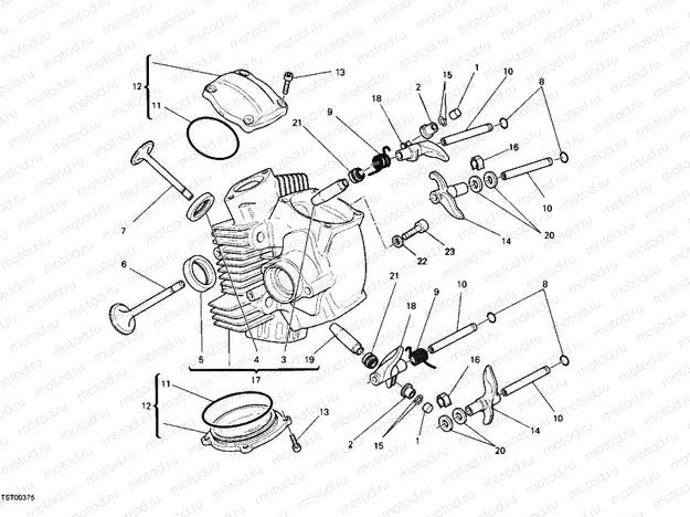 HORIZONTAL CYLINDER HEAD » VALVE DRIVE