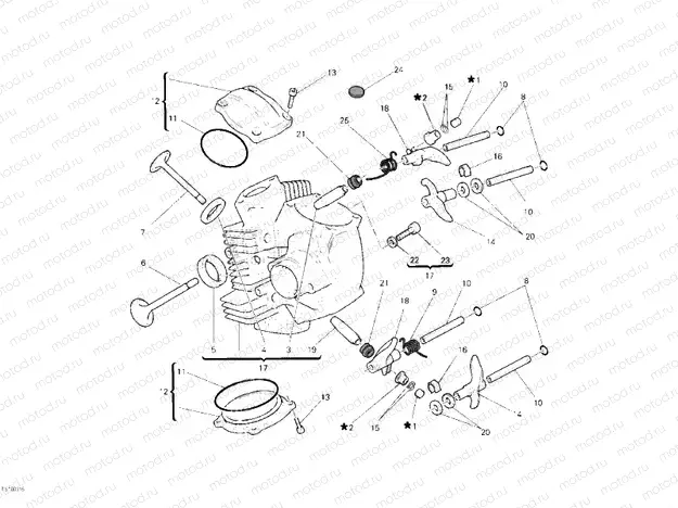 HORIZONTAL CYLINDER HEAD » VALVE DRIVE