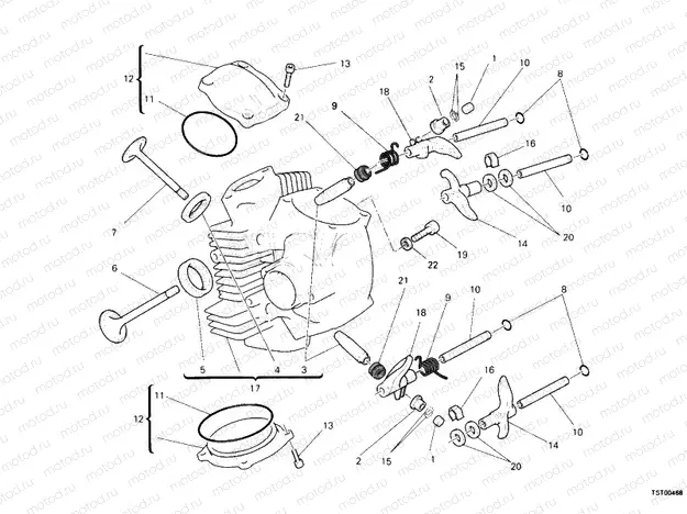 HORIZONTAL CYLINDER HEAD » VALVE DRIVE