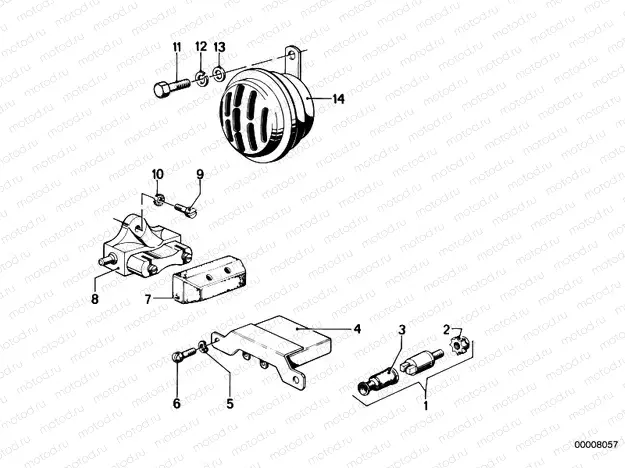 Horn/brake light switch