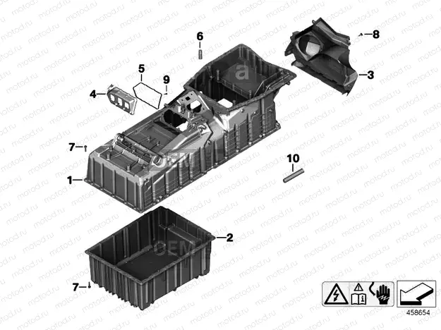 Housing for high-voltage battery