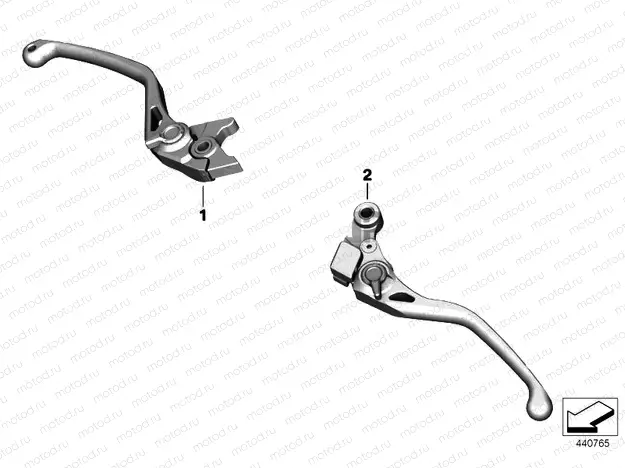 HP HAND LEVER, MILLED