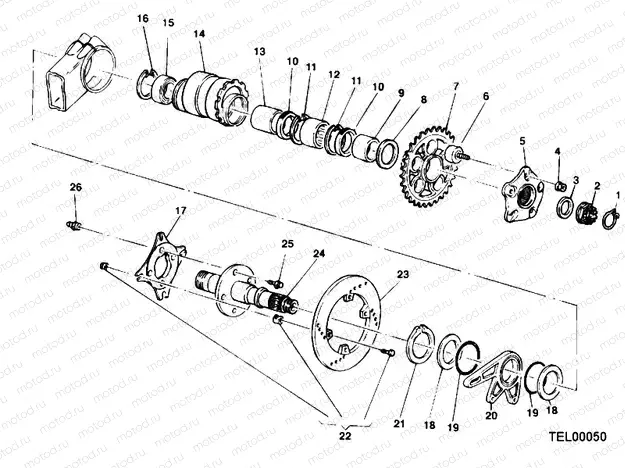 HUB, REAR WHEEL » REAR WHEEL