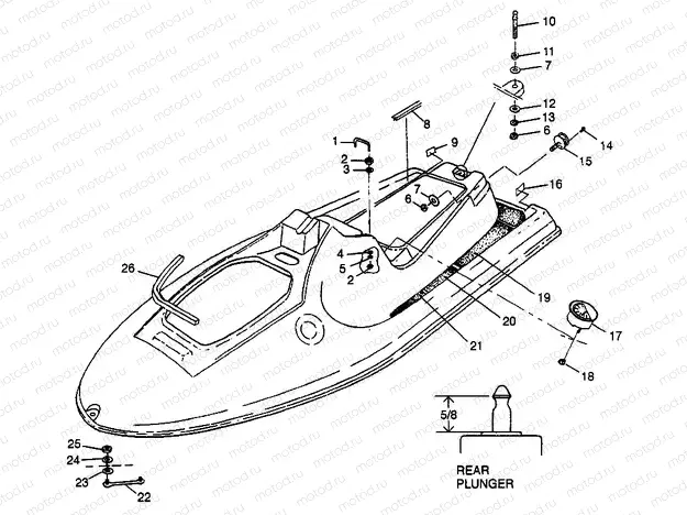 HULL and BODY SLT 700 B974572 (4941124112A006) | HULL and BODY SLT 700 B974572 (4941124112A006)
