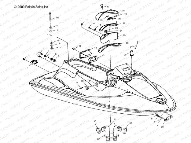 HULL and BODY - W014697D (4964806480A003) | HULL and BODY - W014697D (4964806480A003)