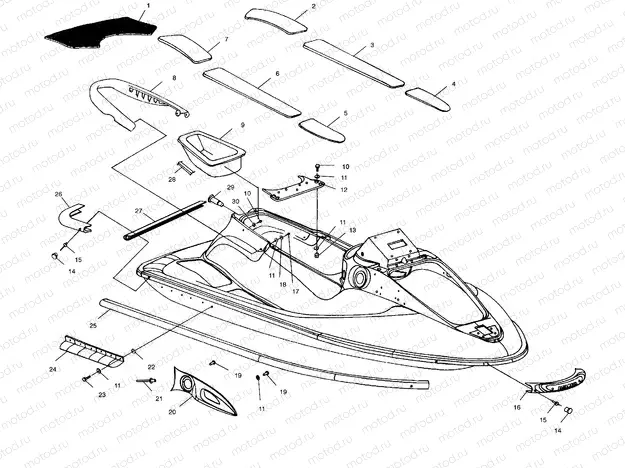HULL and BODY - W014697D (4964806480A004) | HULL and BODY - W014697D (4964806480A004)