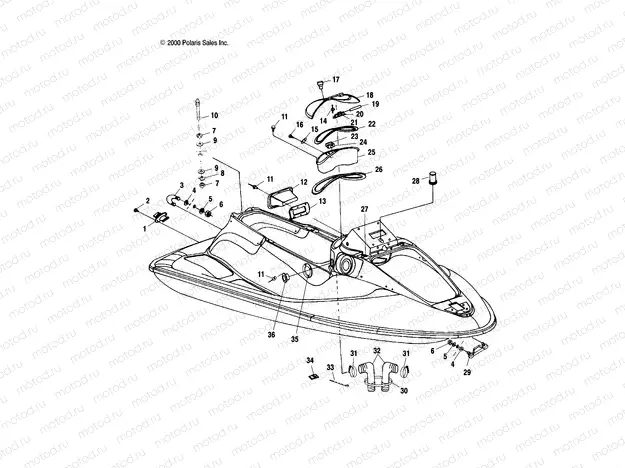 HULL and BODY - W014699D (4964816481A003) | HULL and BODY - W014699D (4964816481A003)