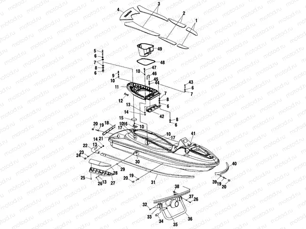 HULL and BODY - W015098D (4964876487A005) | HULL and BODY - W015098D (4964876487A005)