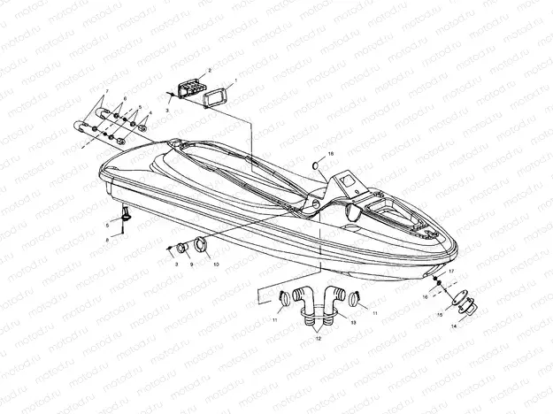 HULL and BODY - W015099D (4964866486A007) | HULL and BODY - W015099D (4964866486A007)
