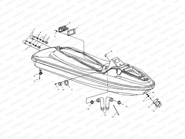 HULL and BODY - W025098D/W025098C/W025098I (4971447144A07) | HULL and BODY - W025098D/W025098C/W025098I (4971447144A07)