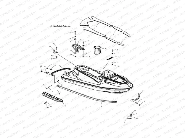 HULL and BODY - W045197DA/IA (4990499049A05) | HULL and BODY - W045197DA/IA (4990499049A05)