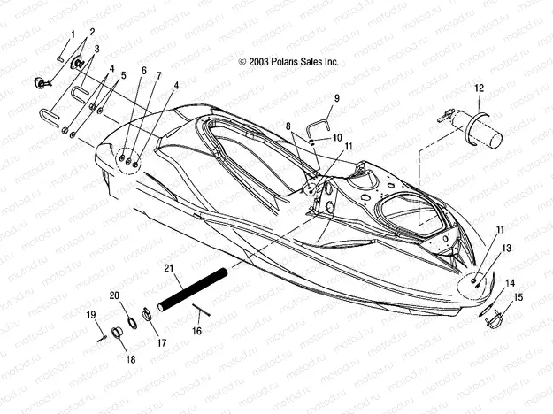 HULL and BODY - W045303CA/IA (4990539053A06) | HULL and BODY - W045303CA/IA (4990539053A06)