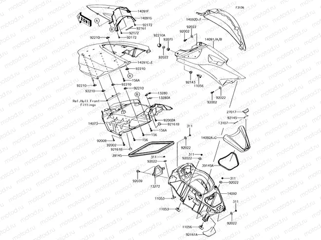 Hull Middle Fittings