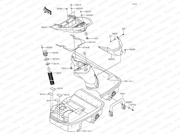 Hull Rear Fittings