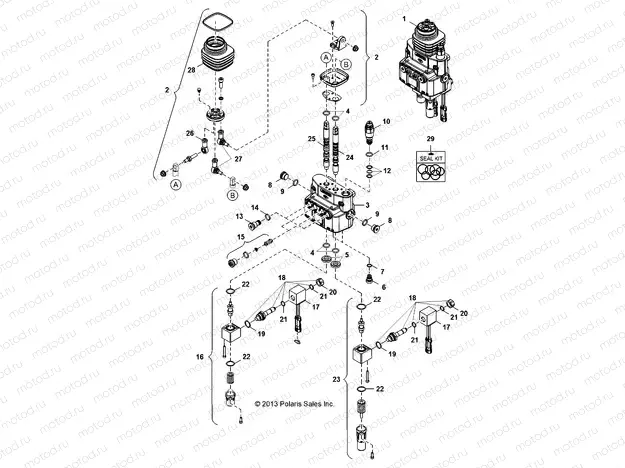 HYDRAULICS | HYDRAULICS, CONTROL VALVE - D131D9JDJ/1L9JDJ/2M9JDJ (49BRUTUSVALVECONT13)