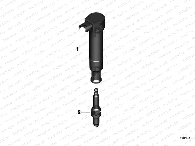 Ignition coil/spark plug