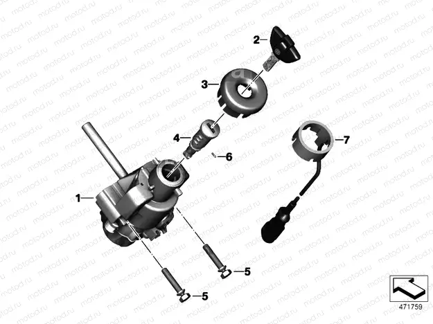 Ignition lock specified for VIN