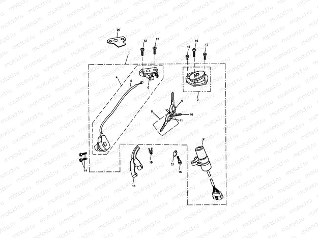 Ignition Switch & Lock Set 343681
