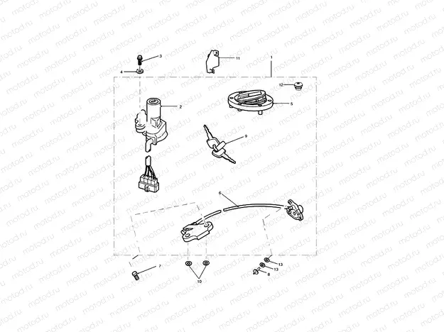 Ignition Switch & Lock Set
